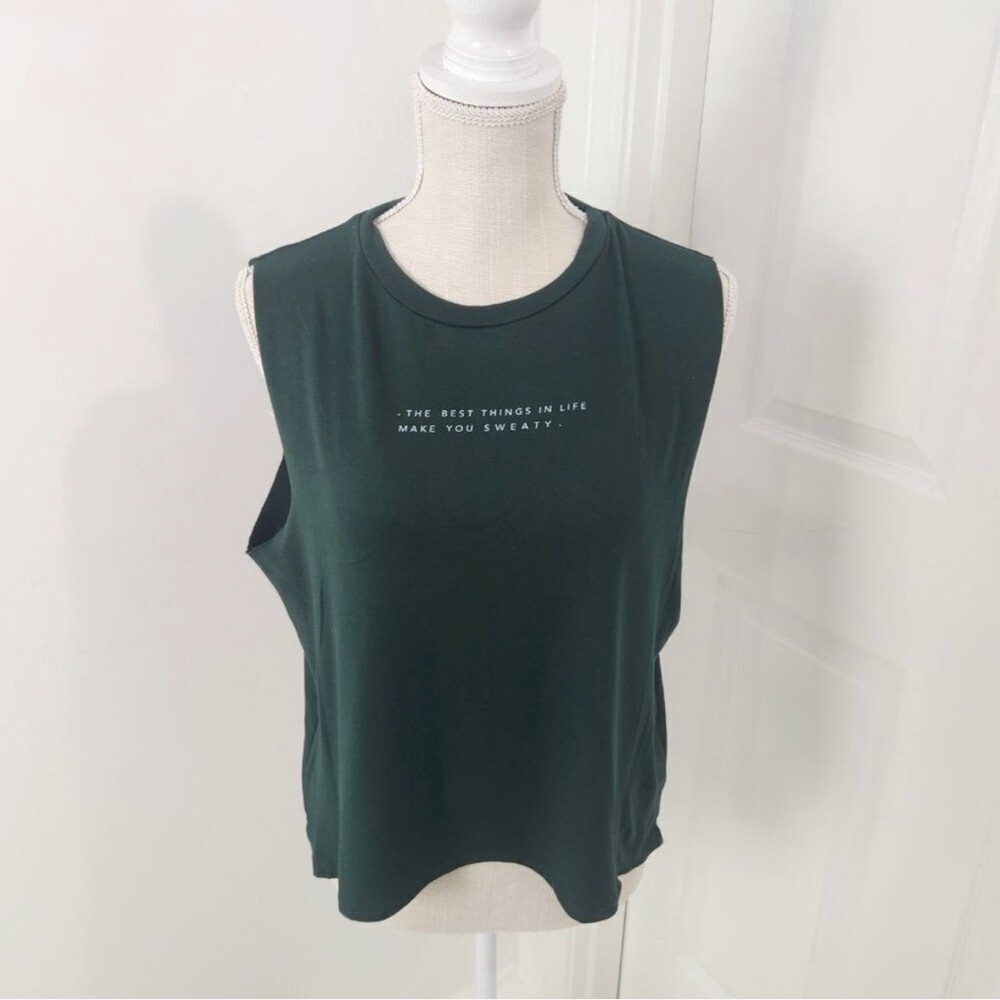 Good hYOUman “The Best Things in Life Make You Sweaty” Tank